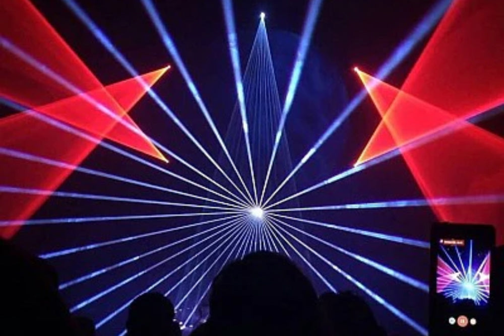 Laser Experience BEYOND Multimedia Show controlled by FB4