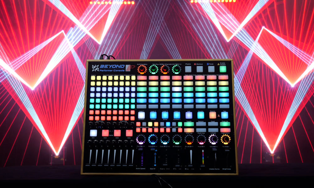 Performer console for lasers