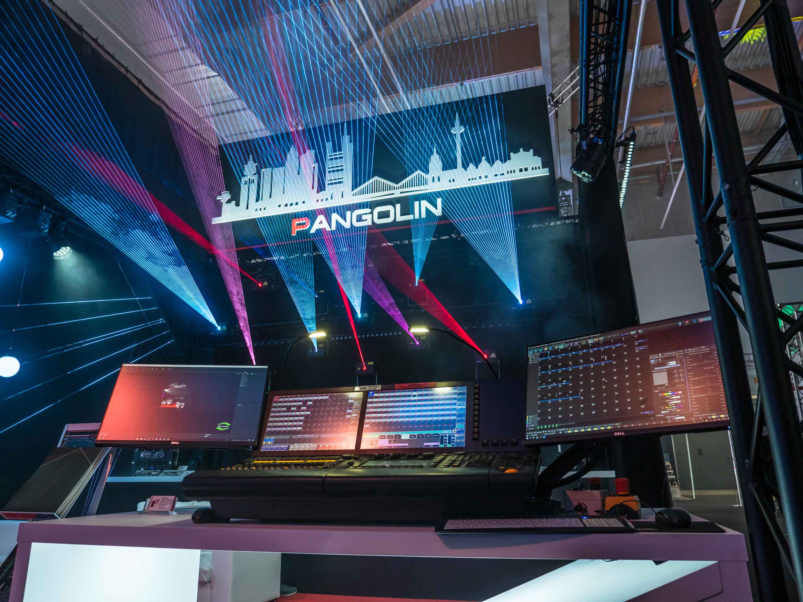 Laser Show made from the GrandMA Lighting Console