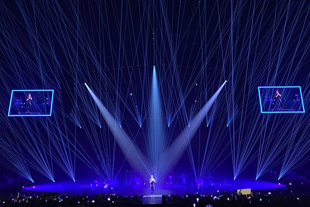 Enrique Iglesias Laser Show at the AccorHotels Arena
