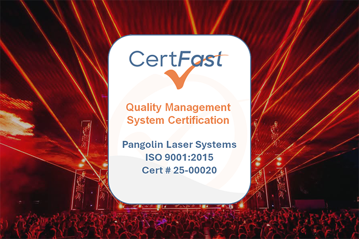 Pangolin Laser Systems Achieves ISO 9001:2015 Certification