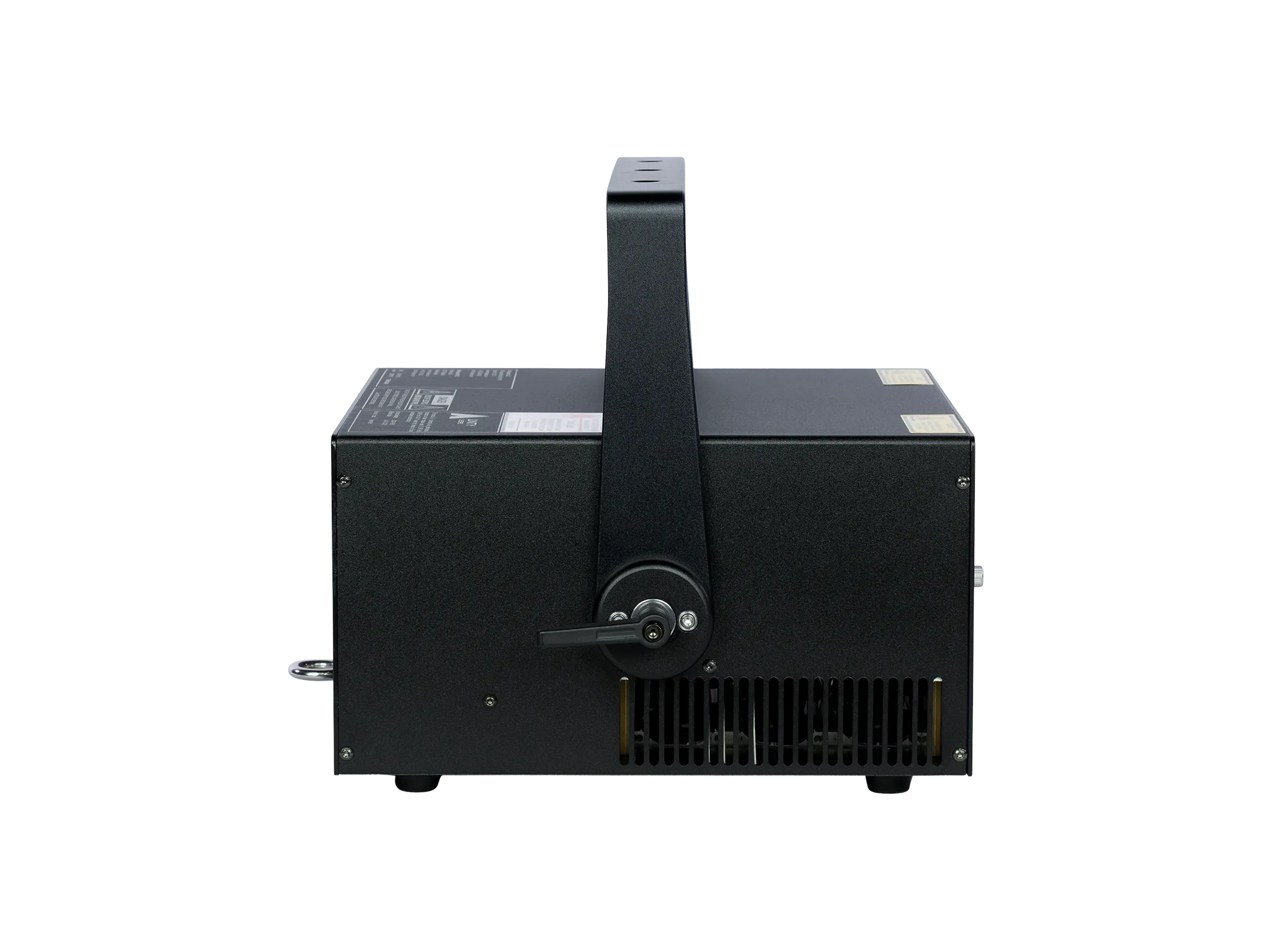 RAW 5 FB4 laser light projector side view showcasing design and controls