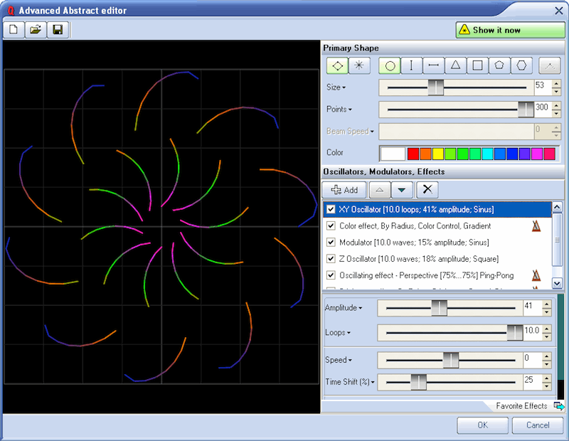 Advanced Abstract Editor In QuickShow Software