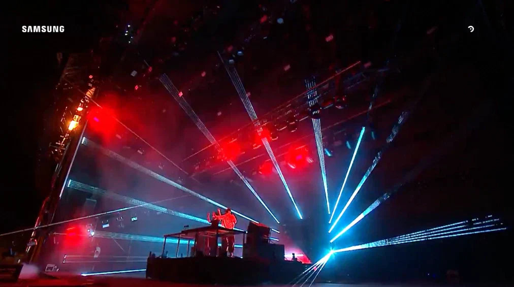 Skrillex uses Unity Elite Pro lasers at Lollapaloosa Argentina