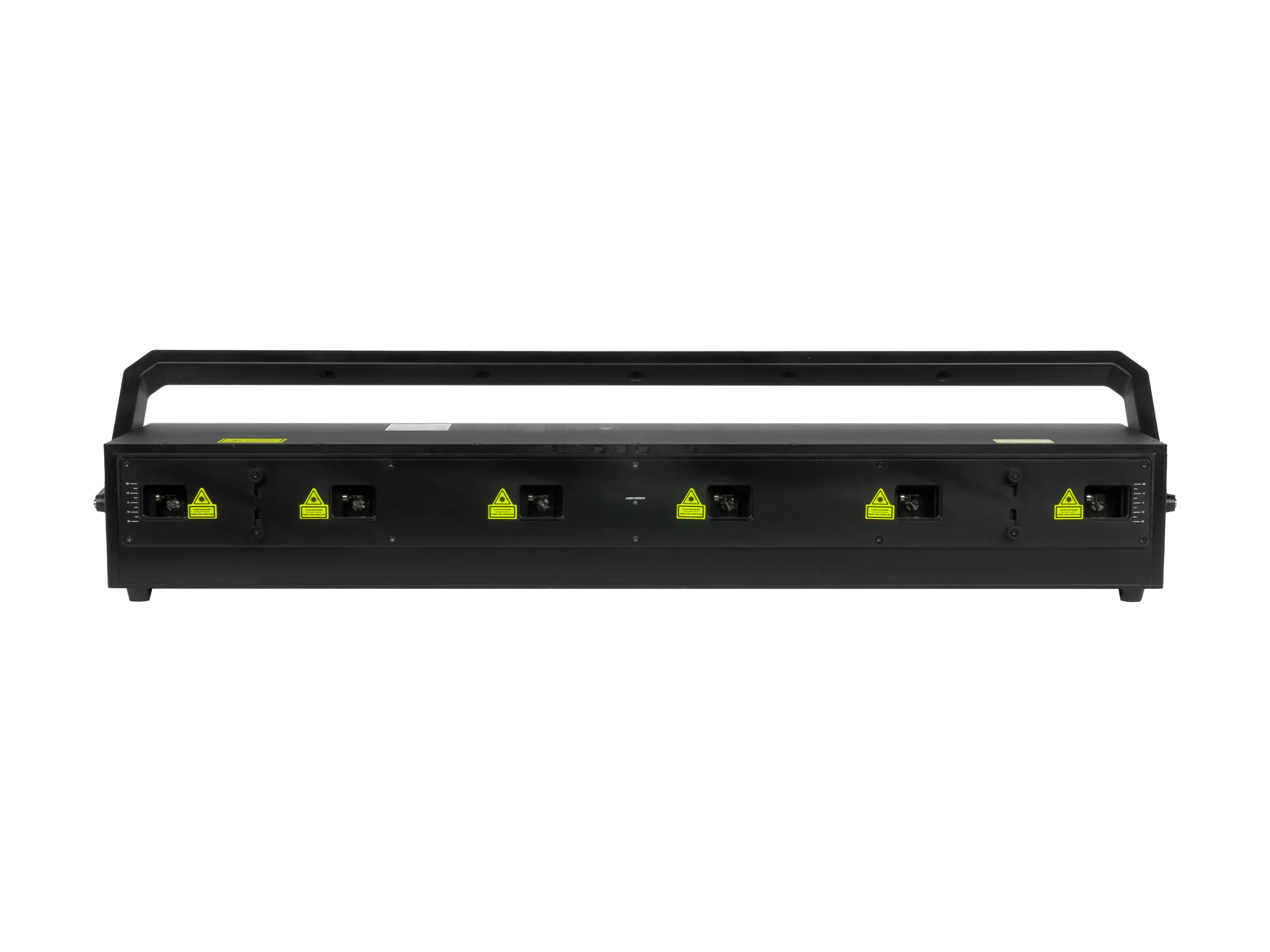 Black laser projector with Unity Lasers branding with no background