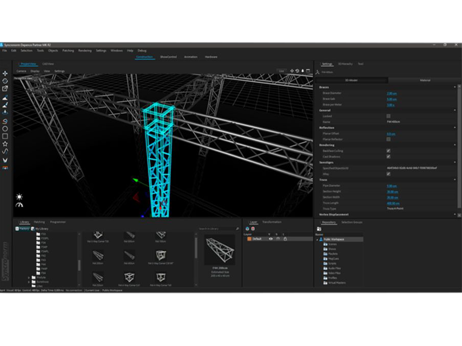 Depence 2 lighting module truss snapping example